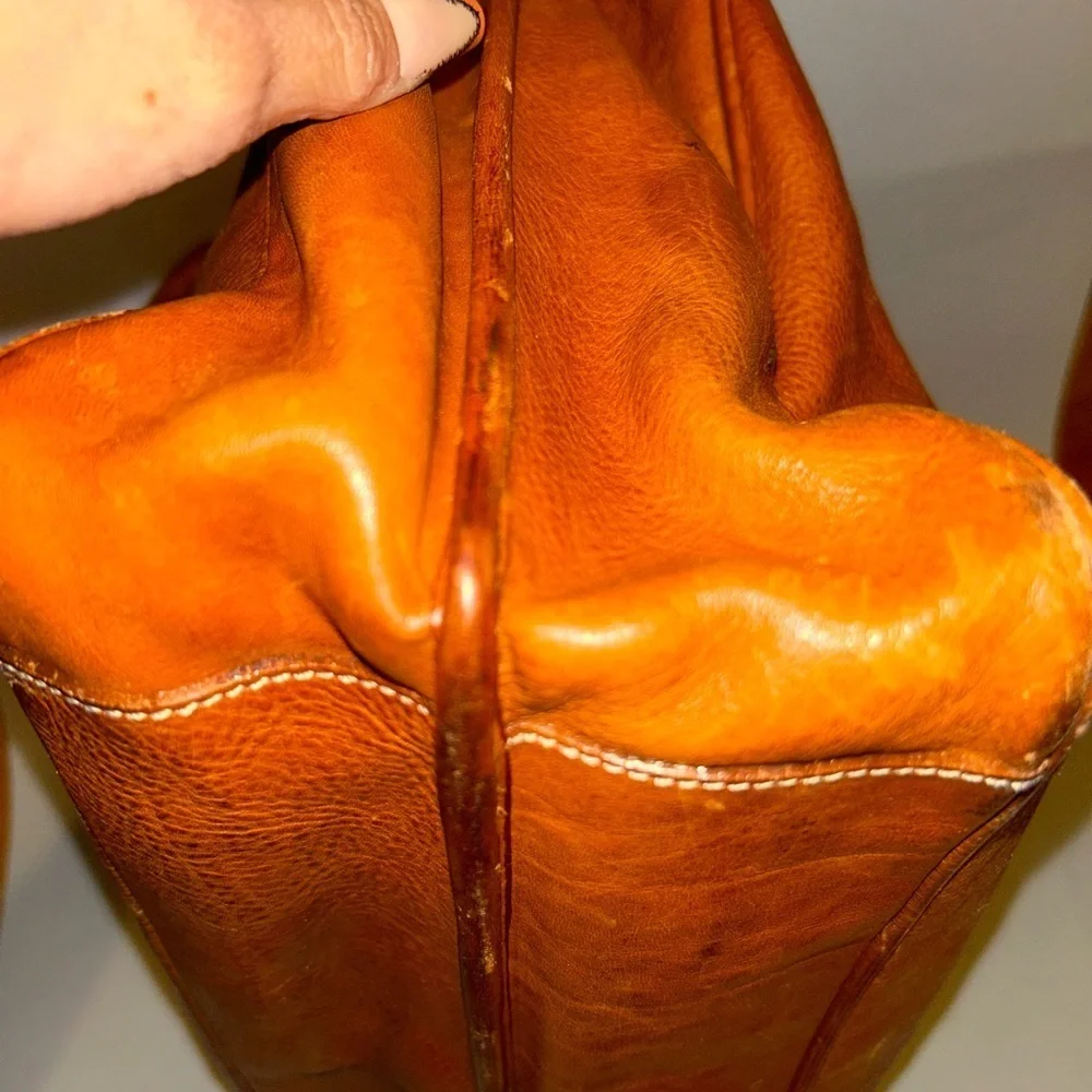 Vintage Cole Haan pebbled leather briefcase